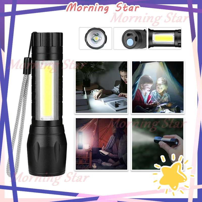 Senter Swat Mini Zoom Super Terang/Senter Police LED/Swat Police Light