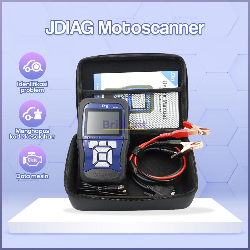 [TERBARU Scanner OBD2 Motor Injeksi Diagnostik ECU ABS | Scaner Motor Injeksi JDiag M100 Motor Diagn