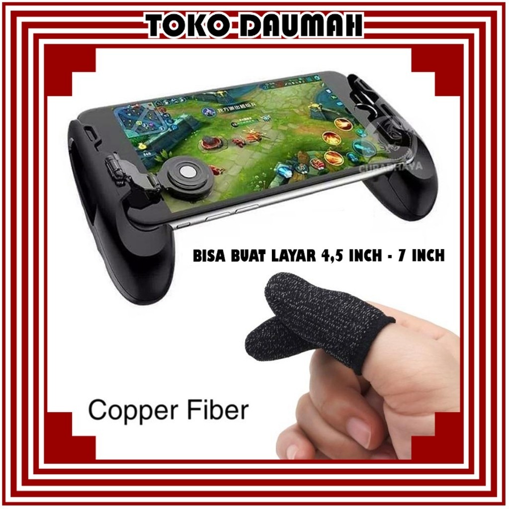 TD [ PAKETAN ] GamePad JL- 01 Game Pad Analog Plus Sarung Jempol