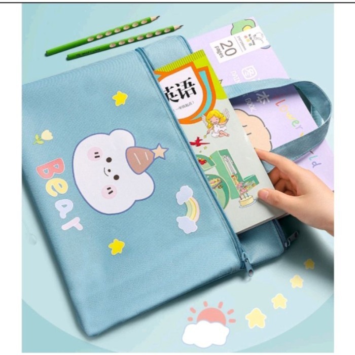 

tas folder dokumen anak tas sekolah,tas sekolah tas kursus tote bag - Tas Rabbit