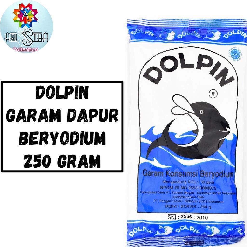 

Dolpin Garam Dapur Kristal BerYodium 250 Gram