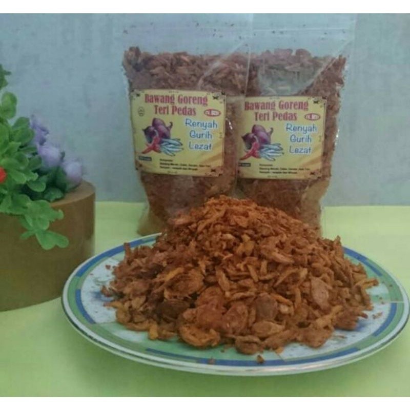 

Bawang goreng pedas teri spesial 100gr non msg