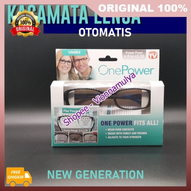 Kacamata Auto Fokus Kacamata Lensa Otomatis Kacamata One Power Reader ORIGINAL