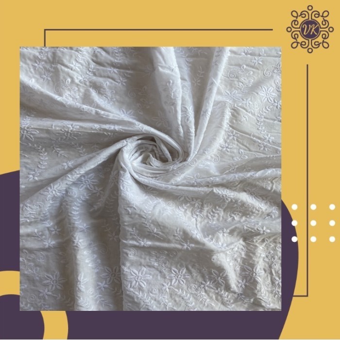 Kain Katun Jepang Bordir