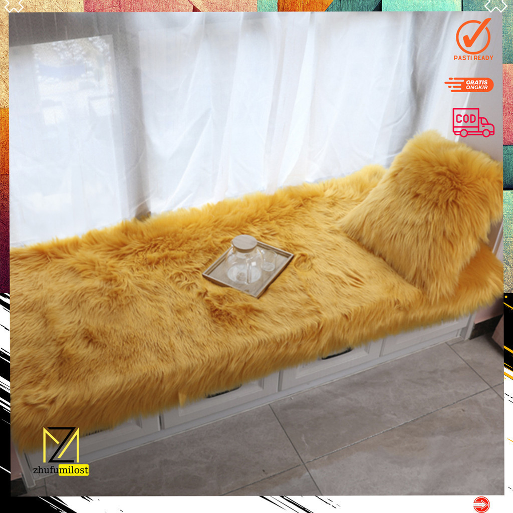 Taplak meja Bulu Rasfur 50x150cm / taplak Bulu  / Taplak  premium / taplak bulu / taplak meja