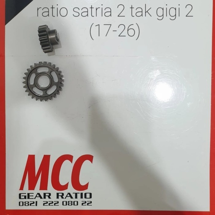 ratio satria 2 tak gigi 2