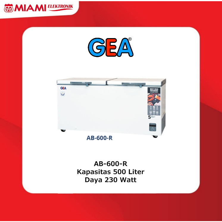 GEA Chest Freezer 500 Liter AB-600-R / AB600R Freezer Box 230 Watt