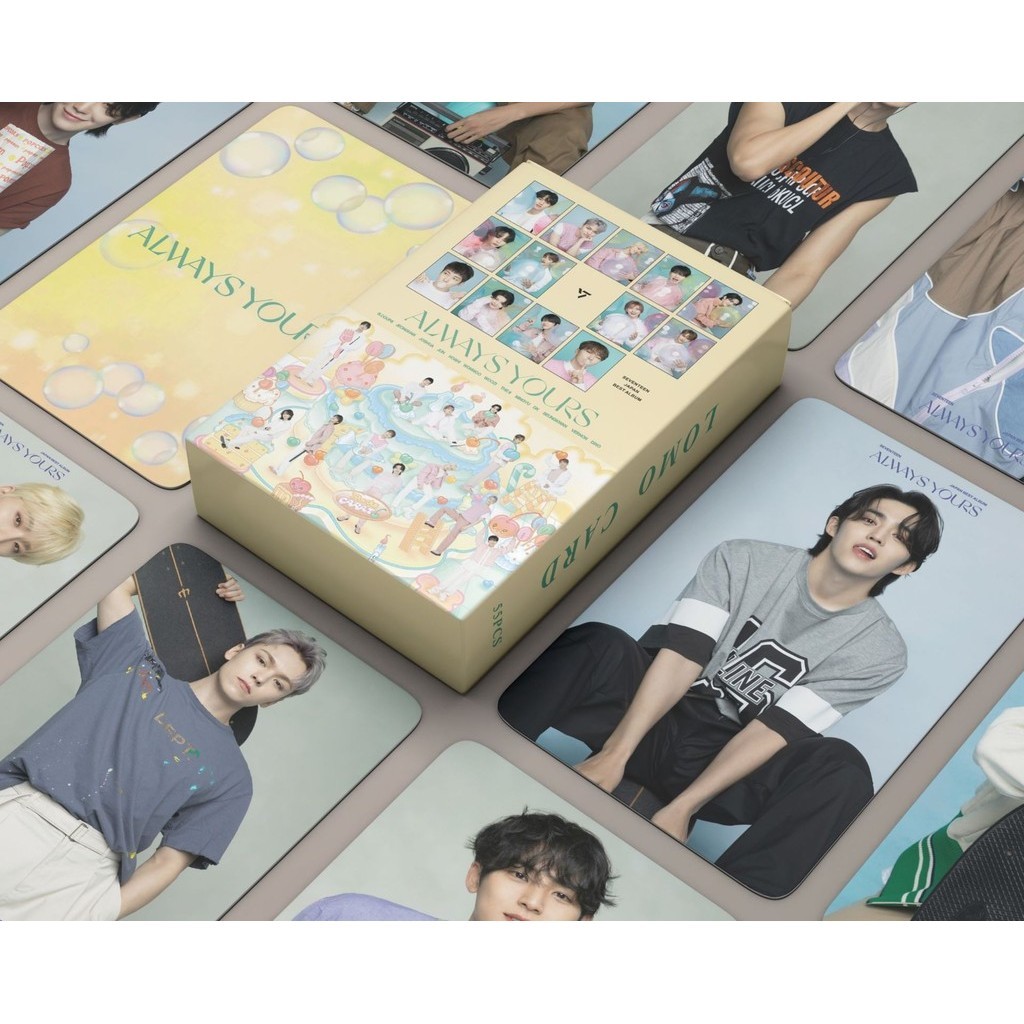 

[55pcs] PACK PHOTOCARD SEVENTEEN ALWAYS YOURS YELLOW ALBUM LOMO CARD PHOTO CARD KPOP LOMOCARD KPOPERS PHOTOCARD