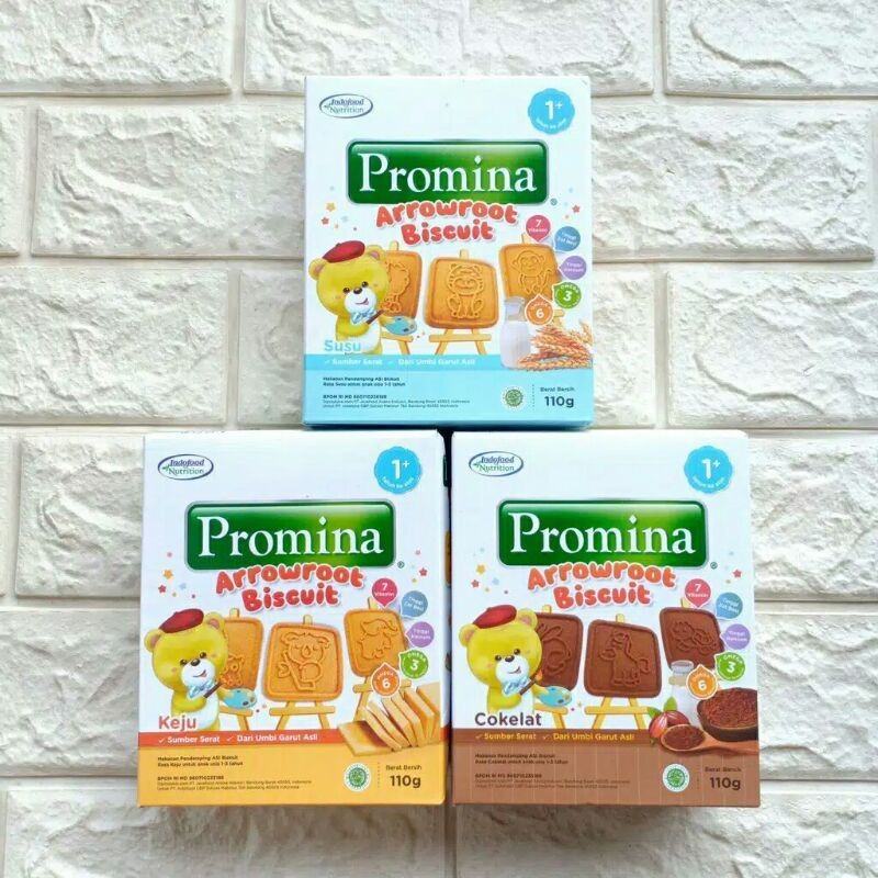 Promina Arrowroot Biscuit 110gr - Snack Camilan MPASI Bayi / Camilan Anak 1 Tahun
