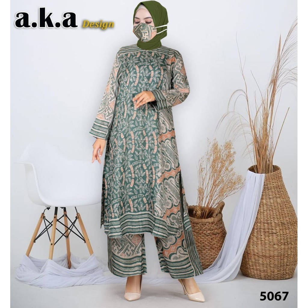 [COD] STELAN TUNIC+CELANA PREMIUM ORIGINAL A.K.A/TUNIC BUSUI BAHAN VISCOSE SUTRA 5067 A.K.A ORIGINAL