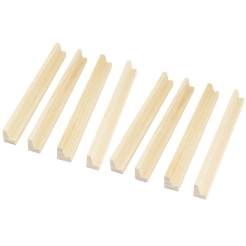 8 Pcs Domino Wood Holders Domino Trays Domino Display Stand Tabletop Accessories Mahjong Domino Tile
