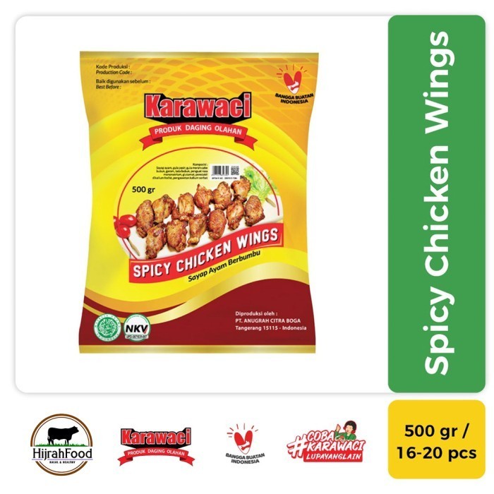 

Karawaci Spicy Chicken Wings Sayap Ayap Berbumbu Pedas 500gr