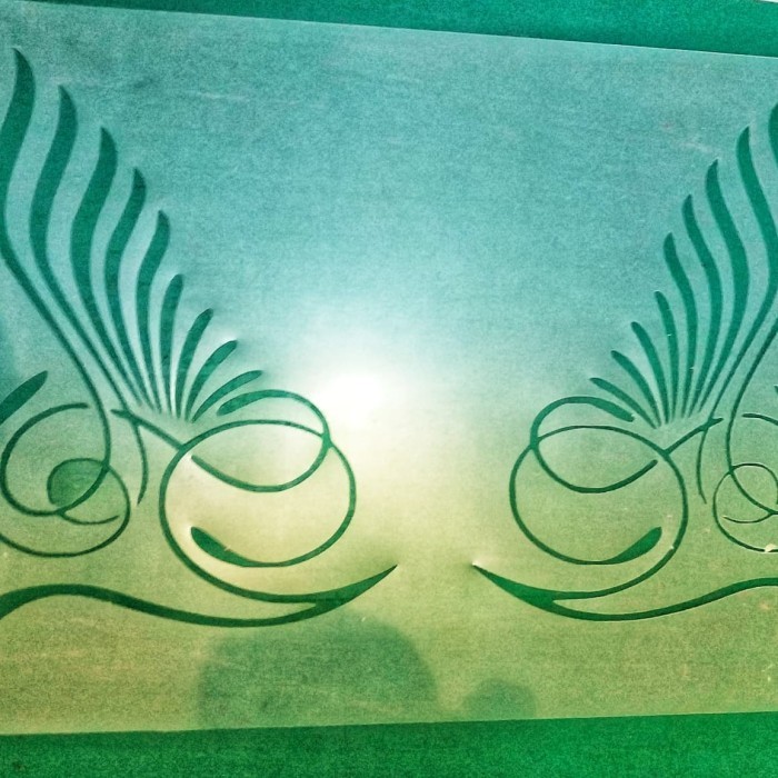 stencil airbrush motif pinstripe