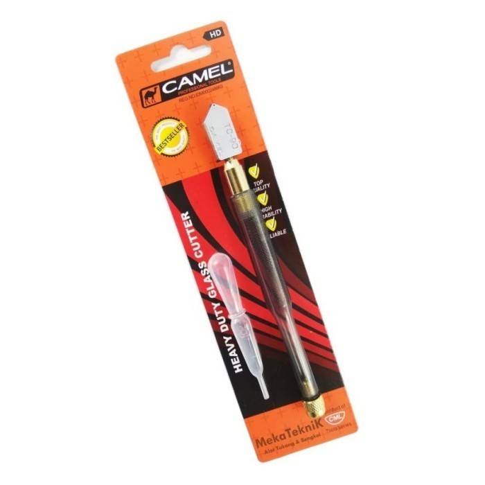 

[BEST SELLER] DISKON Camel Pisau Kaca Heavy Duty Glass Cutter Potong Keramik isi Minyak