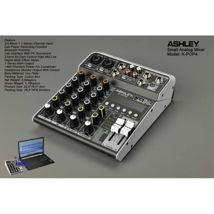 new✨ -Mixer Audio ASHLEY K-POP4 KPOP4 4 channel