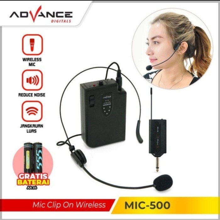 ADVANCE MIC 500 Microphone Clip on Wireles Mic Bando