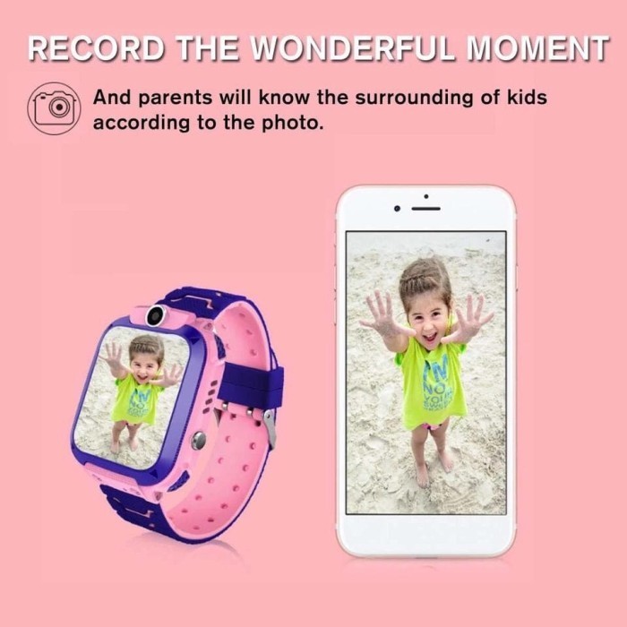 promo ✨ -SMARTTCH K10 JAM TANGAN ANAK DITAL SMART TCH KIDS GPS TRACKER HP - PINK