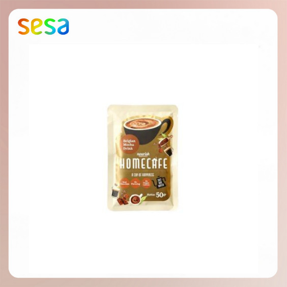 

NOURISH Homecafe Belgian Mocha Powder Drink 50gr - Bubuk Minuman