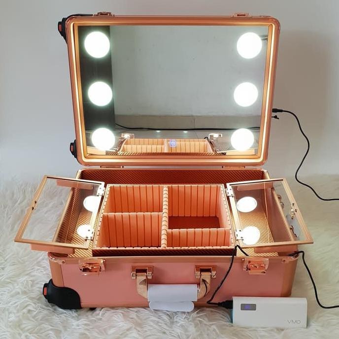 Beauty Case /Tempat Kosmetik Makeup Lampu Led