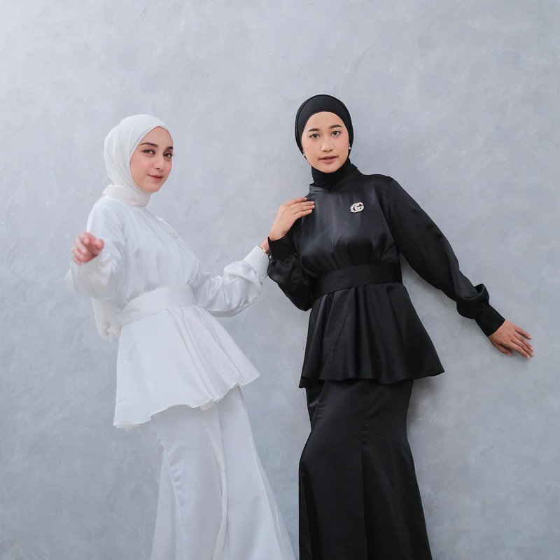 Helwa Dress / Dress Lebaran / Dress Kondangan / Polos / Dress Silk Maxmara / Pesta Wanita [READY] Pr