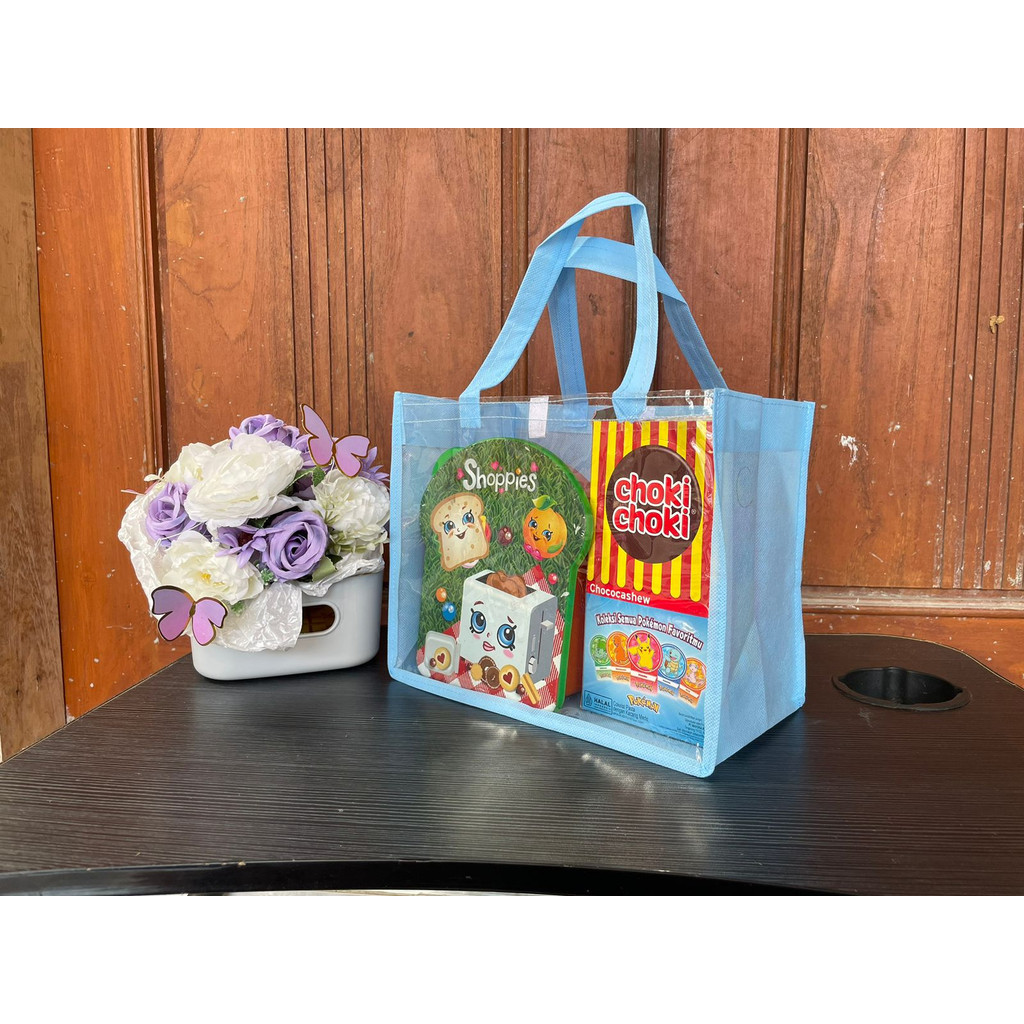 

LR Tas Souvernir Mika mix ukuran P.25 T.20 L.13/ Tas Ulang Tahun/ Tas Hantaran/ Souvenir Pesta