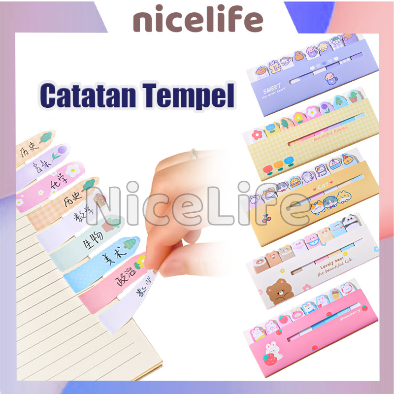 

Sticky Notes Lucu Tempelan Kertas / Penanda Buku Stationery Memo Pad Convenience / Stick Marker / Stiker Indeks Catatan Tempel