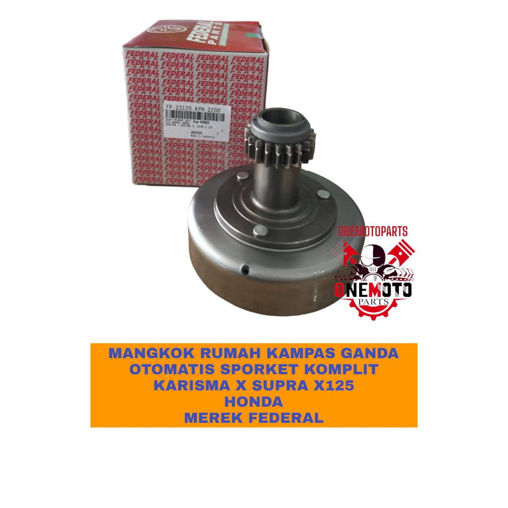 Orimoto - MANGKOK RUMAH KAMPAS GANDA OTOMATIS SPORKET KOMPLIT KARISMA X SUPRA X 125 HONDA MEREK FEDE