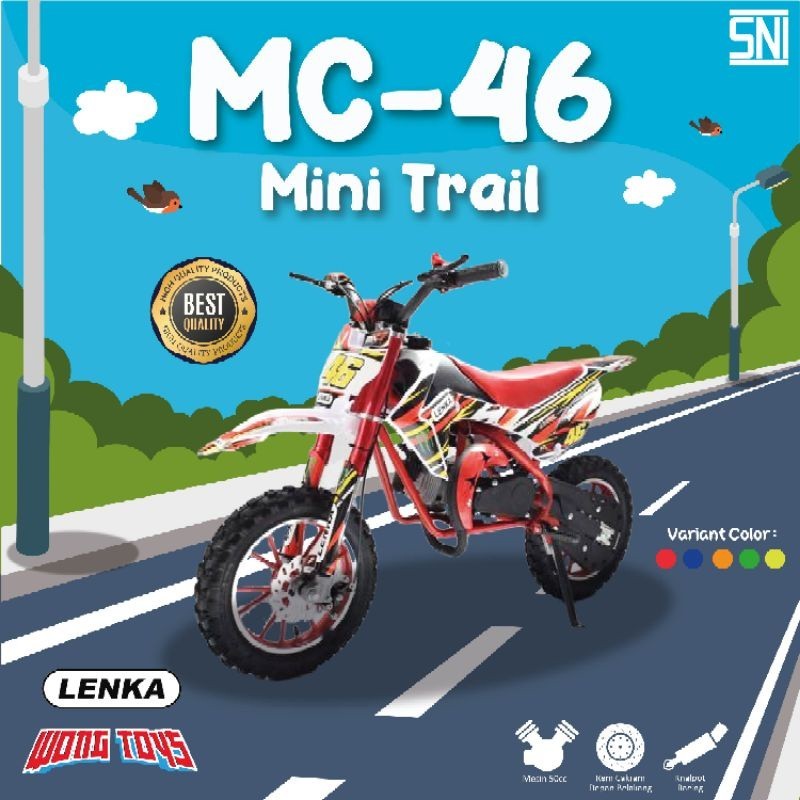 promo big salle Motor Trail Mini MC-46 (Bensin), Sepeda Motor Mainan Anak-Anak