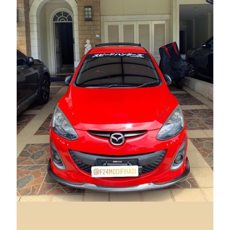front lips mazda 2 type r bahan duraflex