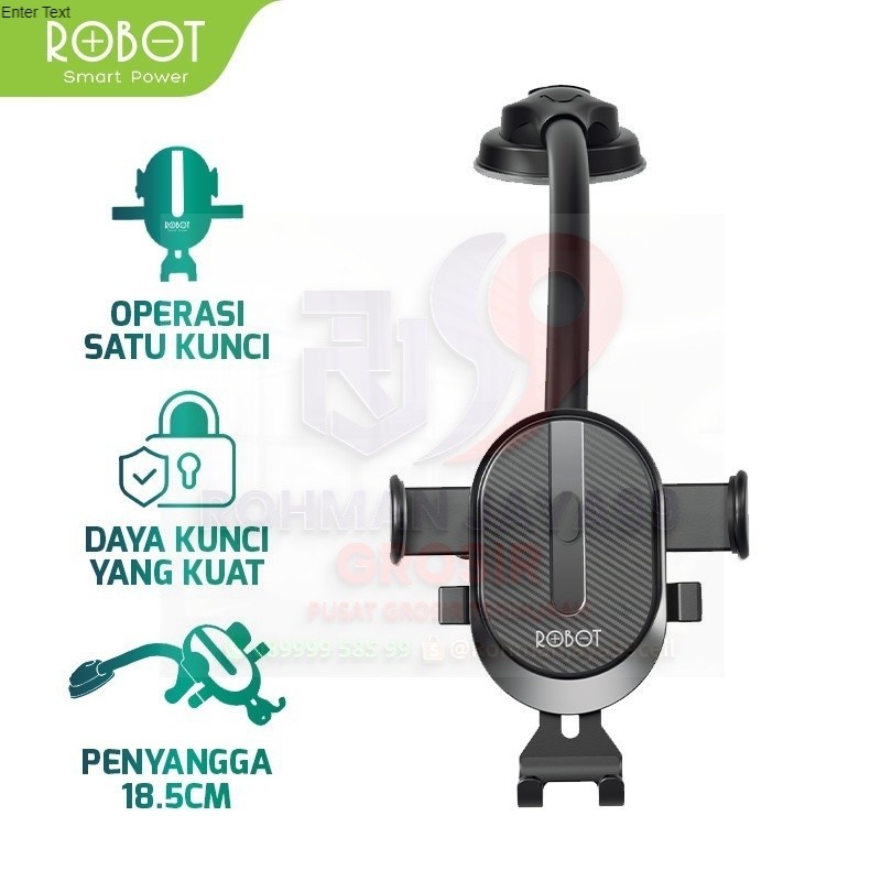 ROBOT Car Holder Dashboard Mobil RT-CH16 Dudukan HP Mount Phone Holder 100% ORI BERGARANSI RESMI TER