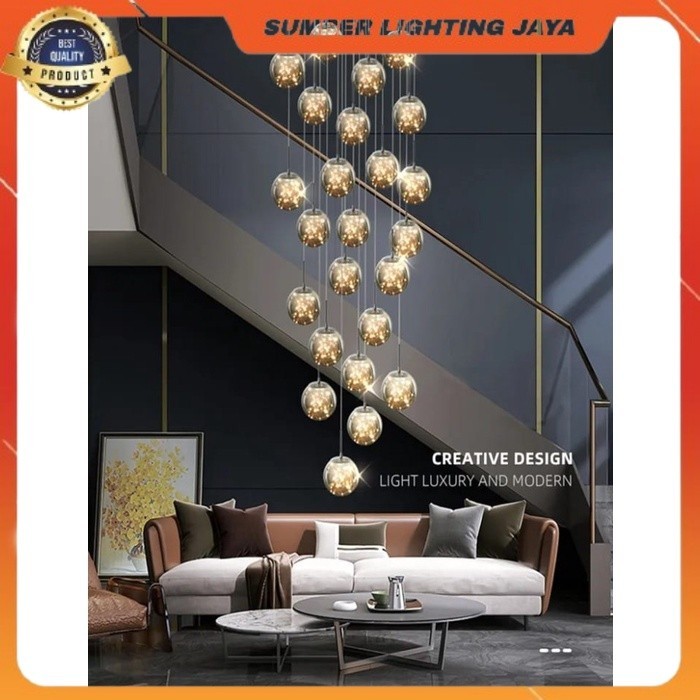 COD & READY STOK LAMPU HIAS GANTUNG MEWAH DAN ELEGAN / LAMPU GANTUNG RUANG TAMU