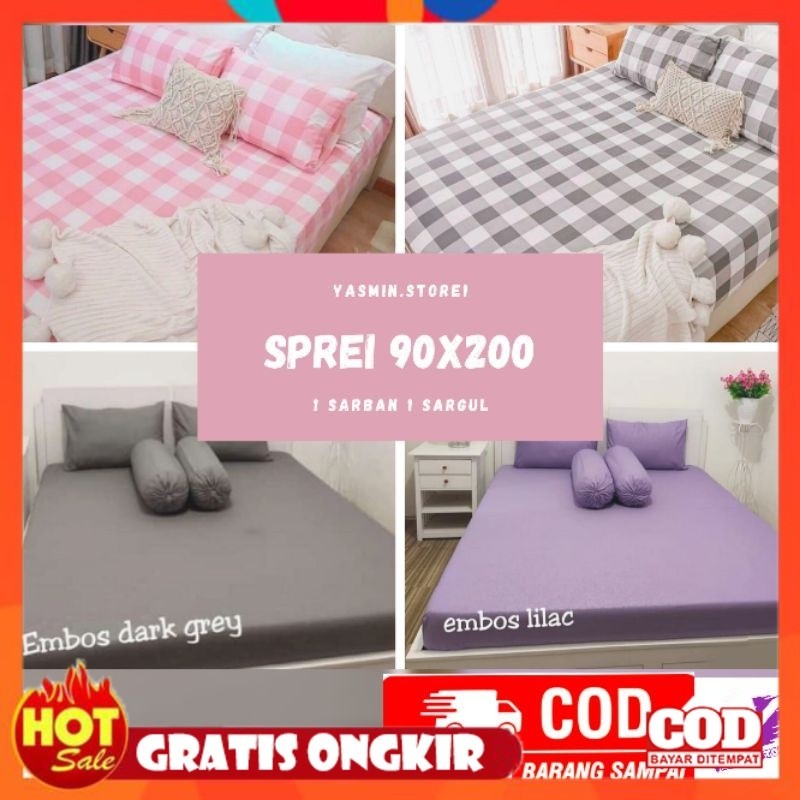 KAIN HALUS ADEM LEMBUT TEBAL / Sprei embos 90x200 sprei motif anak sprei single bed kasur nomor 4 sp