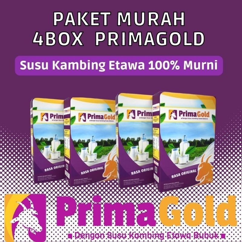 

4 BOX SUSU ETAWA PRIMA GOLD MURNI PRIMAGOLD SUSU ETAWA