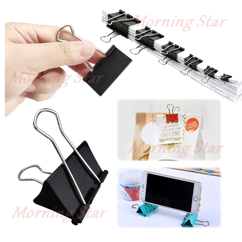 

Penjepit Dokumen/Binder Klip Black/Klip Penjepit Kertas/Klip Binder Kecil