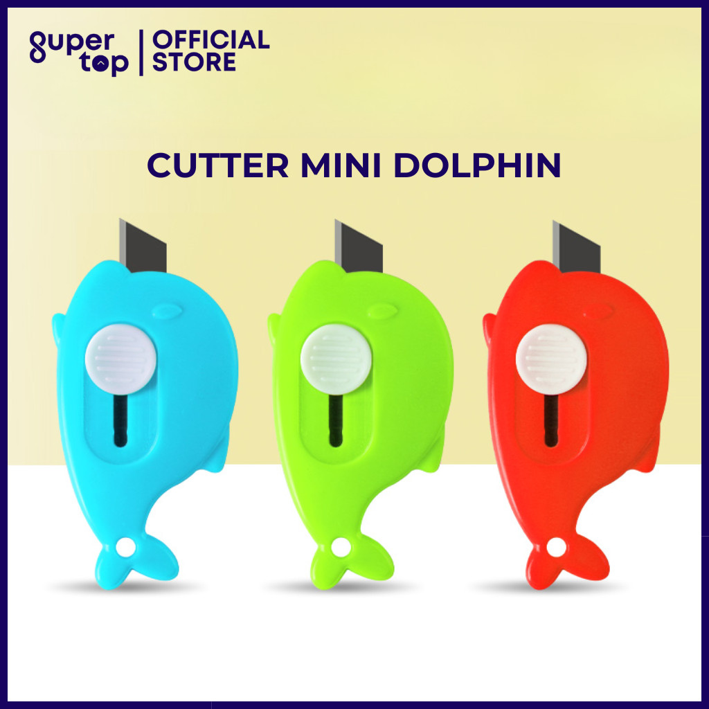 

Cutter Mini Pisau Kecil Pemotong Serbaguna Motif Dolphin / Cutter Unboxing