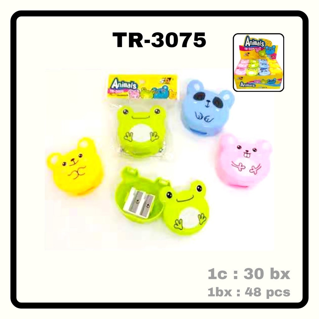

MJ Peruncing Fancy 2 Lobang seri TR /Sharpener/ Rautan Pensil / Serutan