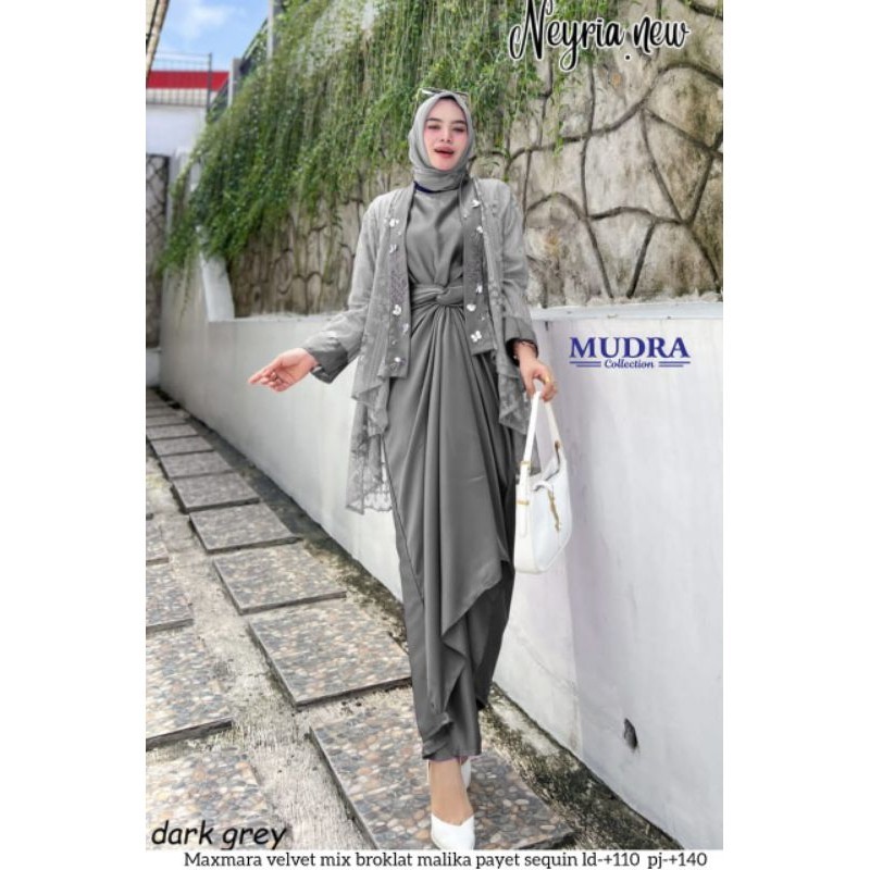 GAMIS KONDANGAN JUMBO BISA COD BISA SERAGAMAN GAMIS // / NEYRIA NEW BY MUDRA HIJAB