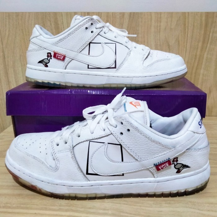 Sb Dunk Low Jeff Staple Shoe Surgeon Just Vote Pigeon Sneakers Sepatu Shoes Election