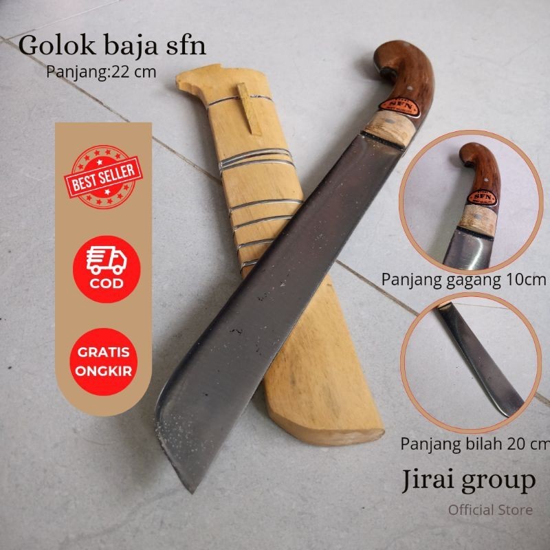 AP - pisau kerja,pisau sembelih,perkakas berkebun Perkakas Kerja Pisau Baja sfn / Golok Kerja / Golo