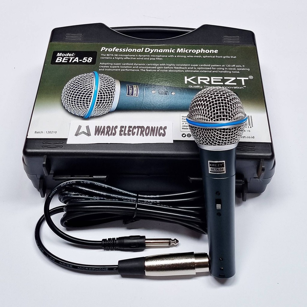 Mic Mikrofon KREZT  BETA 58 Dynamic Microphone
