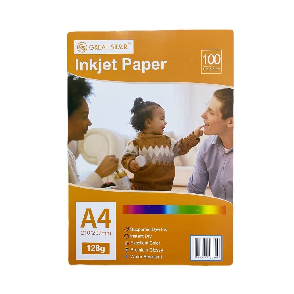 

Kertas Foto Great Star Inkjet Paper A4 128gsm 100 Lembar