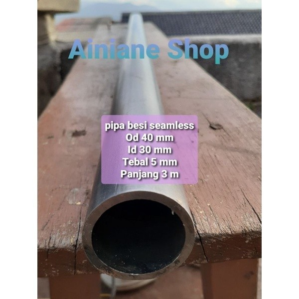 Pipa Besi Seamless Od 40 mm / Id 30 mm Tebal 5 mm Panjang 50 Cm