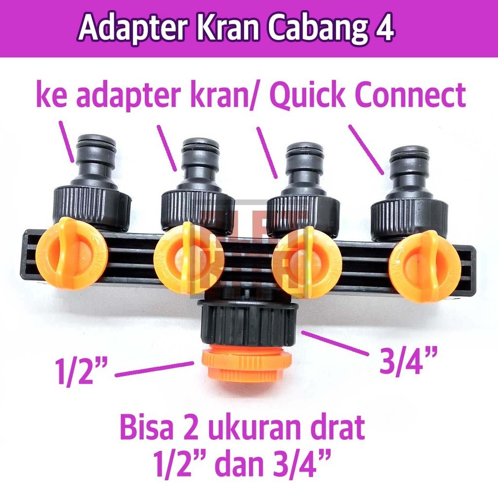 Adapter Kran Cabang 4