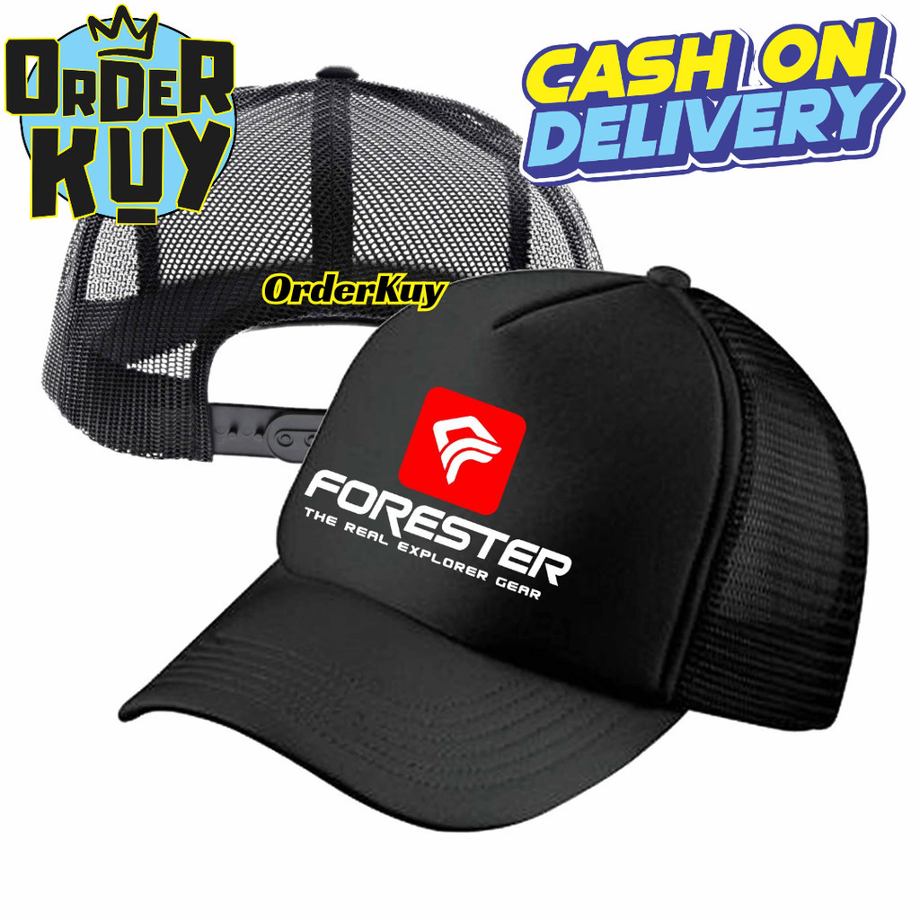 OrderKuy Topi Trucker FORESTER - Topi Distro FORESTER Logo - Topi FORESTER Premium - Topi Pria Dewas