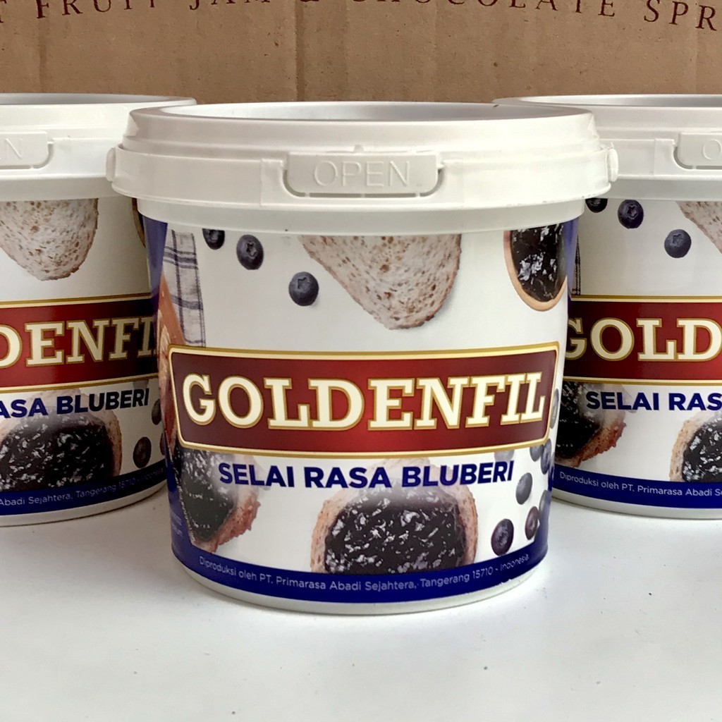 

Goldenfil Selai Rasa Bluberi 1kg Blueberry Jam Buah Asli