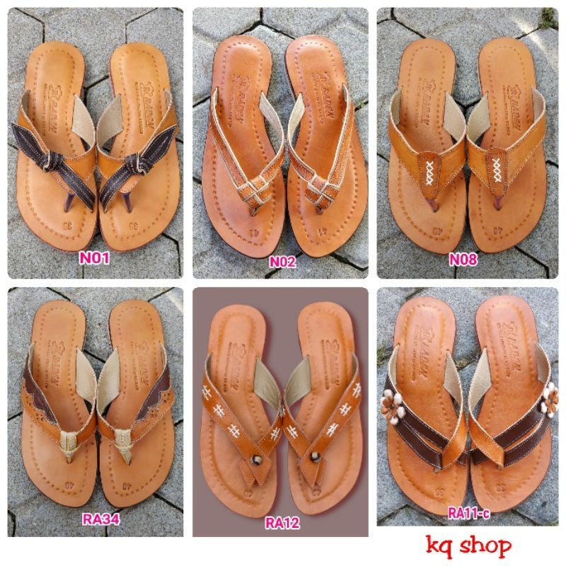 SANDAL KULIT WANITA MODEL JEPIT ASLI HANDMADE MAGETAN SANDAL KULIT MURAH BAGUS - sandal kulit mageta