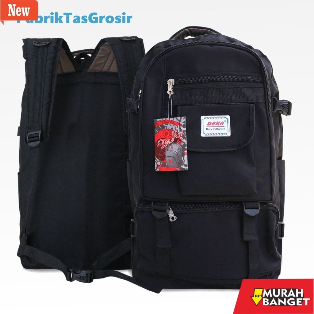 Tas Ransel pria kekinian Tas Ransel Gunung Sano Deka Tas Punggung Besar Bahan Kain Kanvas Hiking Tra