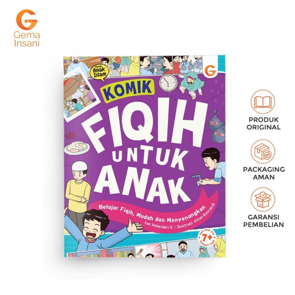 Buku Bacaan Anak Sd Cerita Islami Bergambar Edukatif Komik Fiqih Untuk Anak Gema Insani