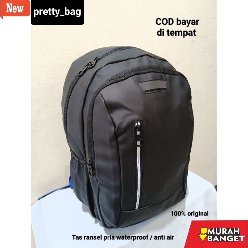 Tas Ransel Pria Kekinian Tas ransel pria waterproof (anti air) / Tas ransel polo import