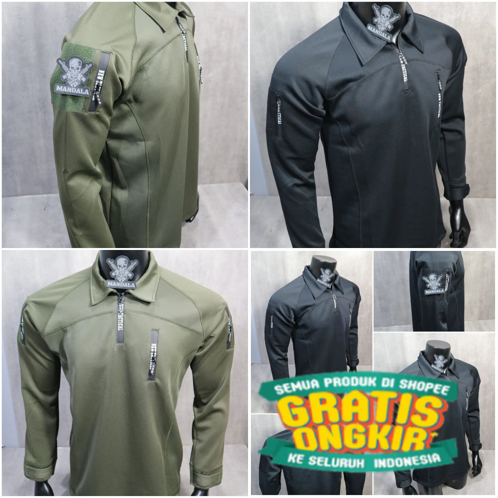 Kaos BDU Combat Scuba Tactical premium lengan panjang terbaru / Baju BDU scuba lengan panjang/ jumbo